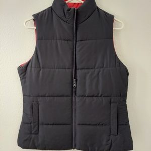 Reversible Black And Red Vest